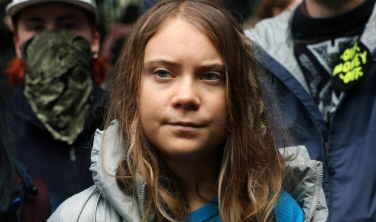 Greta Thunberg detenida durante protesta en Copenhague contra la ocupación israelí