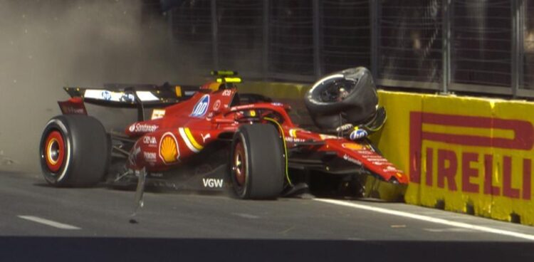 Carlos Sainz le arranca el Podio a Checo Pérez