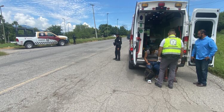 Choque frente al Hotel Las Fuentes de Cd. Victoria deja cuatro heridos