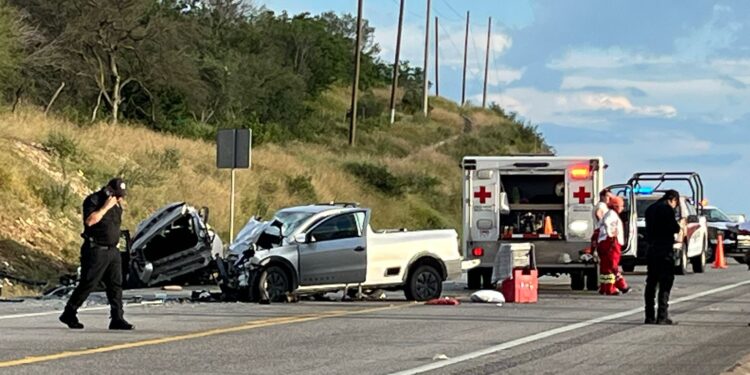 Carreterazo deja 2 muertos y 5 heridos en ruta Cd. Victoria-Tampico