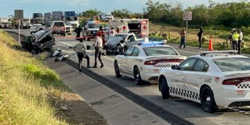 Carreterazo deja 2 muertos y 5 heridos en ruta Cd. Victoria-Tampico
