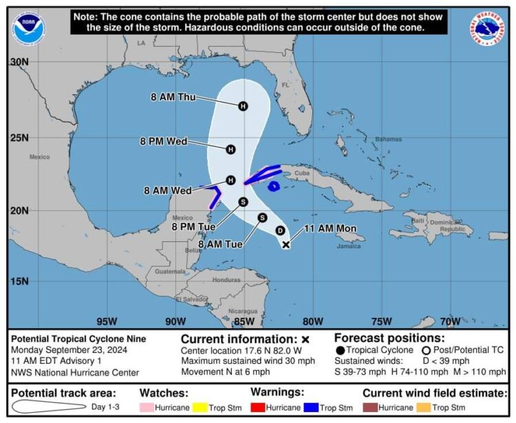 Se aleja de Tamaulipas potencial ciclón