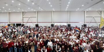 Recuerdan cientos de militantes tamaulipecos décimo aniversario de Morena