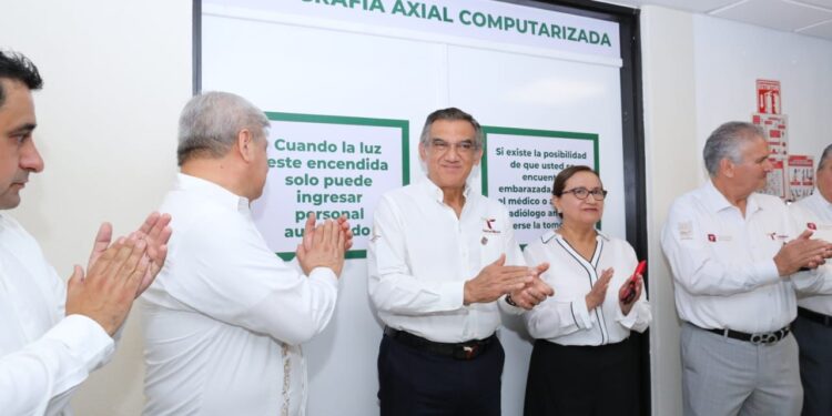 Entrega Américo tomógrafo al Hospital Infantil de Tamaulipas