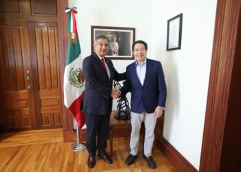 Américo Villarreal y Mario Delgado van juntos por más educación para Tamaulipas