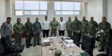 Supervisan Secretario de la Defensa y Gobernador de Tamaulipas avance de la Agencia Nacional de Aduanas en Nuevo Laredo