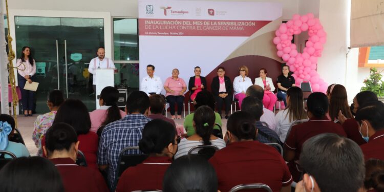 Conmemoran en Centro Oncológico de Cd. Victoria, el Día Internacional de Lucha Contra el Cáncer de Mama