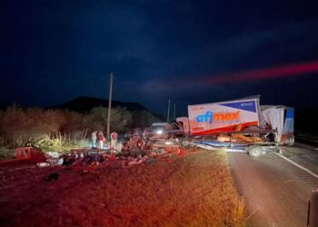 Un muerto y dos heridos en choque carretero en ruta Victoria-Tampico