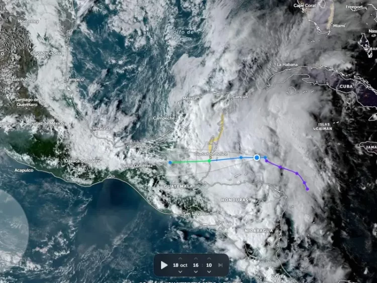 Alerta CONAGUA por el ciclón tropical ‘Quince’ en el Mar Caribe