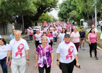 Conmemoran Día Internacional contra el Cáncer de Mama con “Caminata Rosa” en Tamaulipas