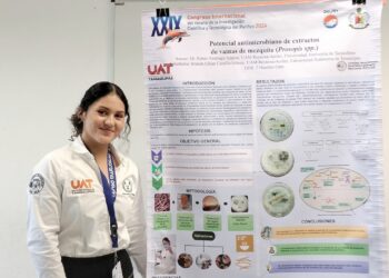 Alumna de la UAT estudia el potencial antimicrobiano de la vaina de mezquite