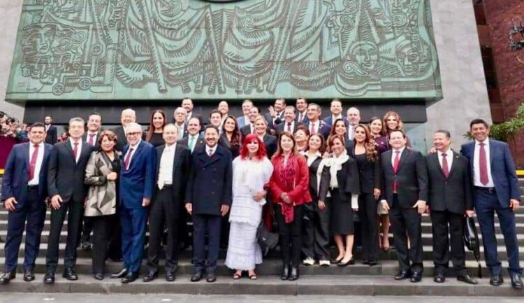 Asiste gobernador de Tamaulipas Américo Villarreal a toma de posesión de Claudia Sheinbaum