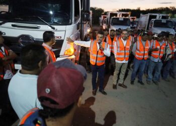 Eduardo Gattás visita campamentos municipales en el arranque de su segunda administración