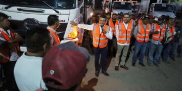 Eduardo Gattás visita campamentos municipales en el arranque de su segunda administración