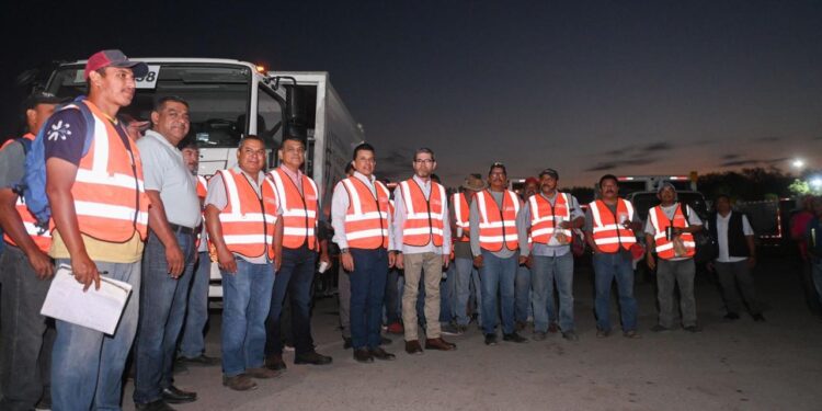 Eduardo Gattás visita campamentos municipales en el arranque de su segunda administración