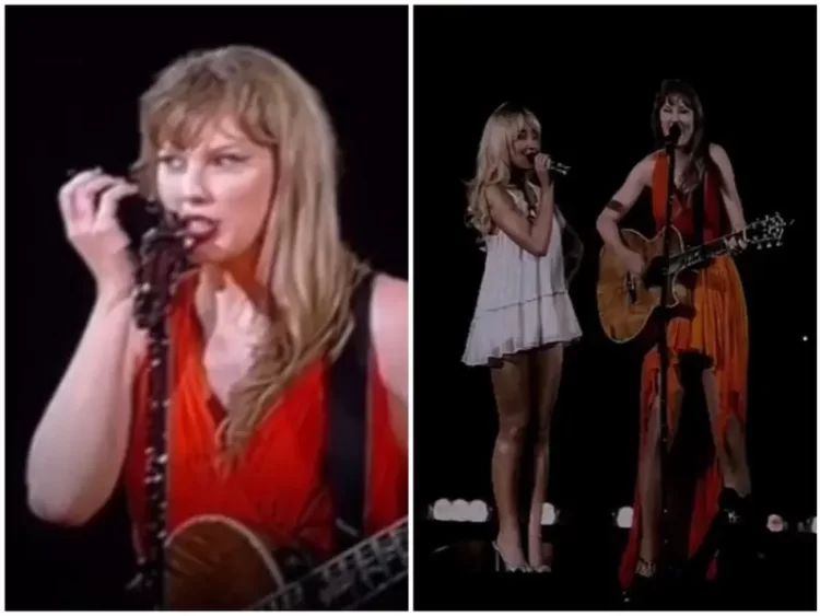 Taylor Swift sorprende al cantar Espresso con Sabrina Carpenter en Nueva Orleans