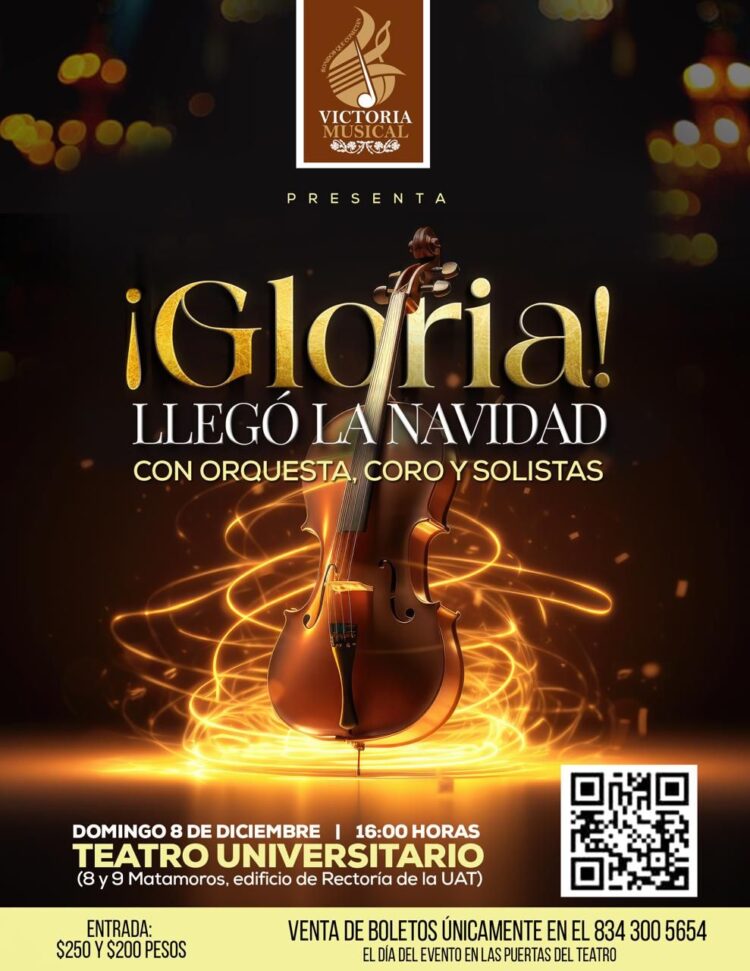 Victoria Musical anuncia concierto navideño: ¡Gloria!