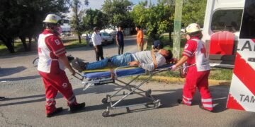 Motociclista herido en accidente