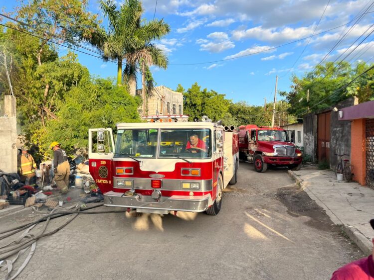 Se le incendia la casa a abuelito