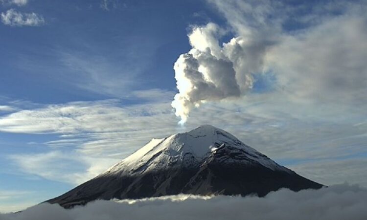 Intensa actividad en el volcán Popocatépetl: 30 exhalaciones en menos de 24 horas