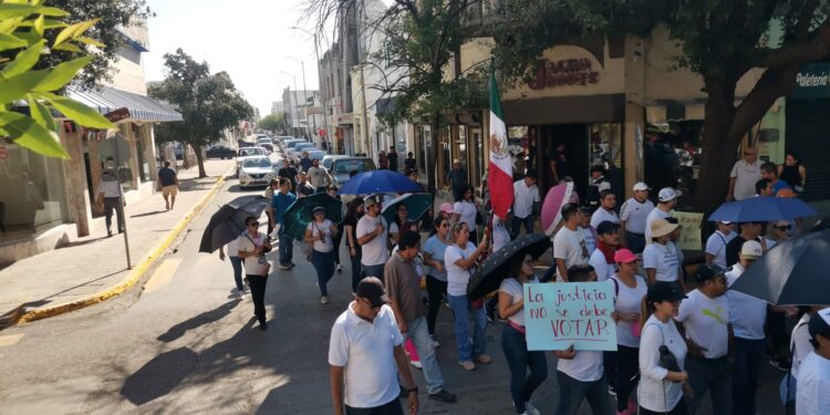 Mantienen protestas en Tamaulipas los empleados del Poder Judicial Federal
