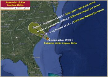 ‘Rafael’ se debilita a ciclón post-tropical en el Golfo de México