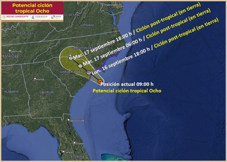 ‘Rafael’ se debilita a ciclón post-tropical en el Golfo de México