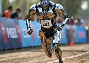 Robot termina medio maratón en China con “tiempazo”; es el primero en lograrlo