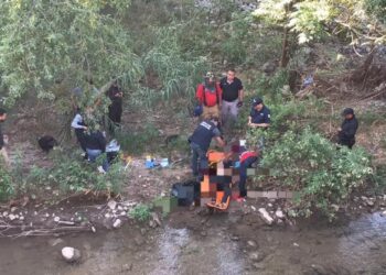 Rescatan cadáver de hombre del río San Marcos de Cd. Victoria