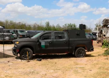 FGR destruye en Reynosa 33 vehículos blindados ‘monstruos’ asegurados en Tamaulipas