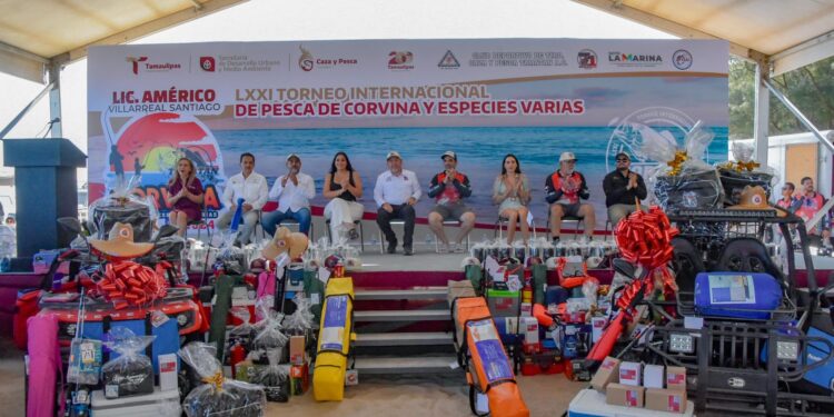 Participan 3 mil 700 en Torneo de Pesca de Corvina y Especies Varias en La Pesca, Soto la Marina, Tamaulipas