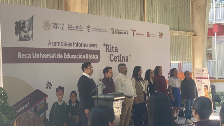 Realizan asambleas informativas en secundarias sobre la beca universal “Rita Cetina”