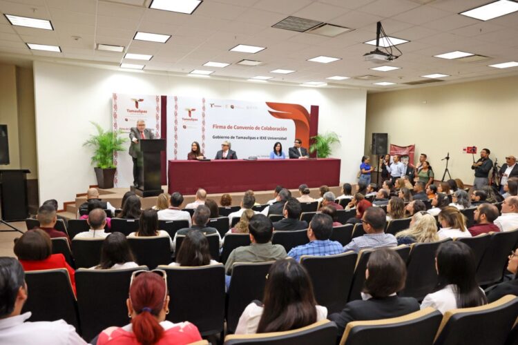 Firma Gobierno de Tamaulipas convenio con IEXE Universidad