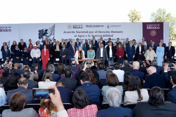 Participa gobernador de Tamaulipas Américo Villarreal en el Acuerdo Nacional por el Derecho Humano al Agua