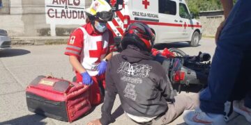 Auto embiste a motociclista en la Col. Gutiérrez de Lara de Cd. Victoria