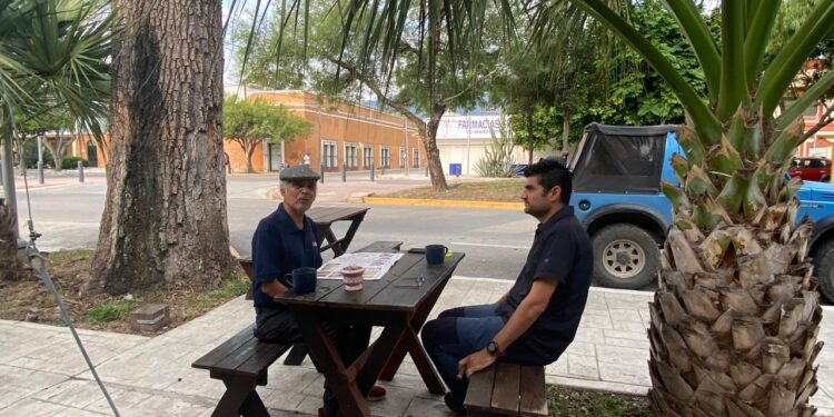 Luces y sombras del Paseo Alameda Francisco I. Madero (El 17) de Cd. Victoria, Tamaulipas