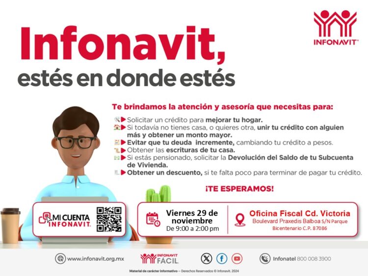 Realizará Infonavit brigada de promoción en Victoria