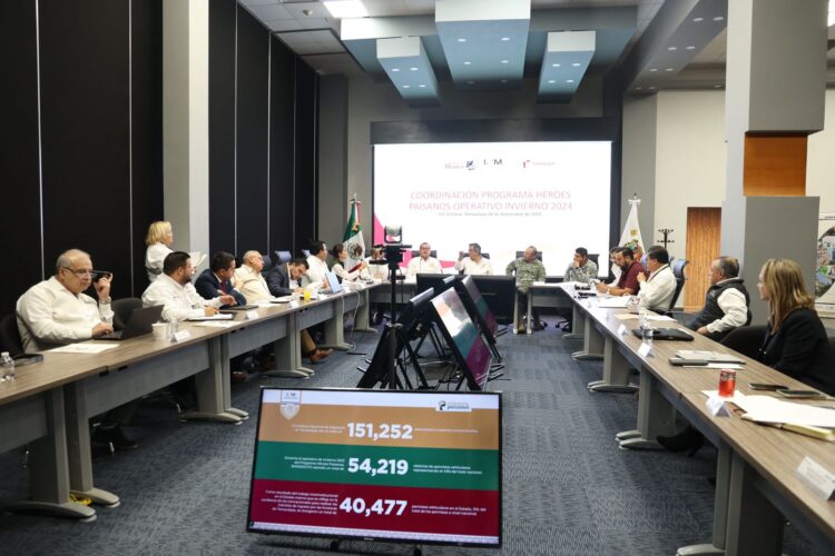Prepara Tamaulipas programa Héroes Paisanos, Operativo Invierno 2024