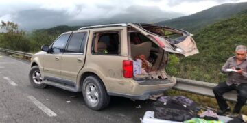 Ocho heridos en un choque vehicular en carretera Victoria-Tula