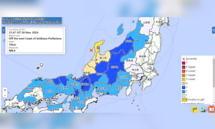 Terremoto de magnitud 6.6 sacude región japonesa