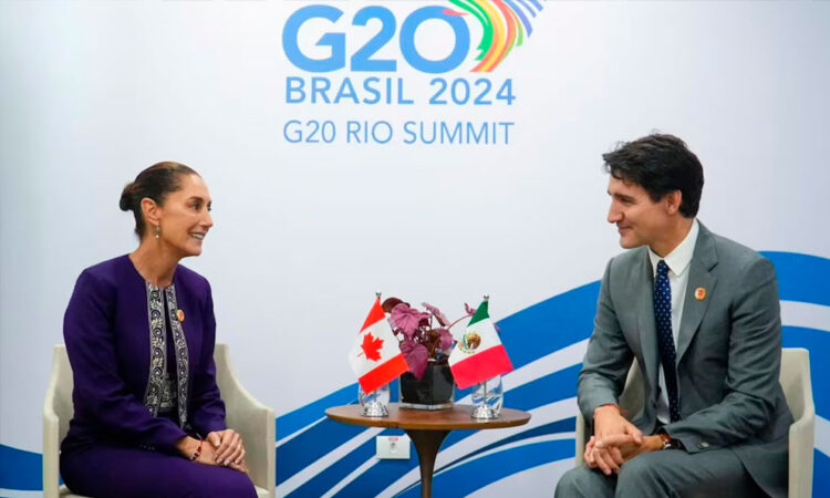 Expresa Trudeau a Sheinbaum preocupaciones de inversiones chinas