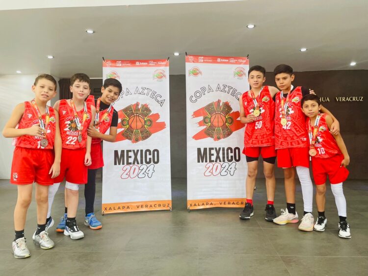 ¡Tamaulipas brilla en la Copa Azteca 2024: El futuro del básquetbol infantil pisa fuerte