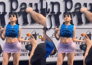 Cazzu reaparece con look audaz en la marcha del Orgullo LGBT+