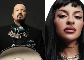 Pepe Aguilar y Cazzu juntos en el Festival Bésame Mucho