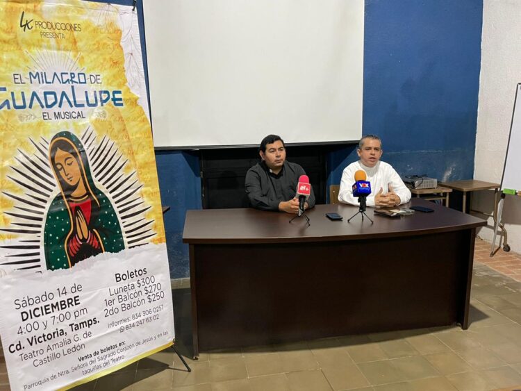 Invita Iglesia Católica a obra de teatro “El Milagro de Guadalupe” el sábado 14