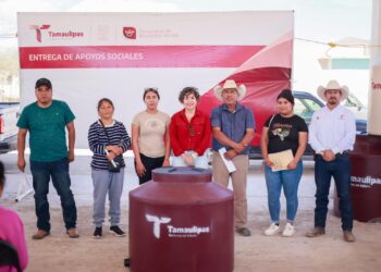 Lleva la Secretaría de Bienestar apoyos sociales a Bustamante, Tamaulipas