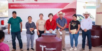 Lleva la Secretaría de Bienestar apoyos sociales a Bustamante, Tamaulipas