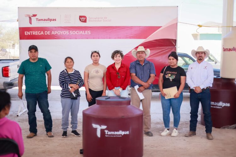 Lleva la Secretaría de Bienestar apoyos sociales a Bustamante, Tamaulipas