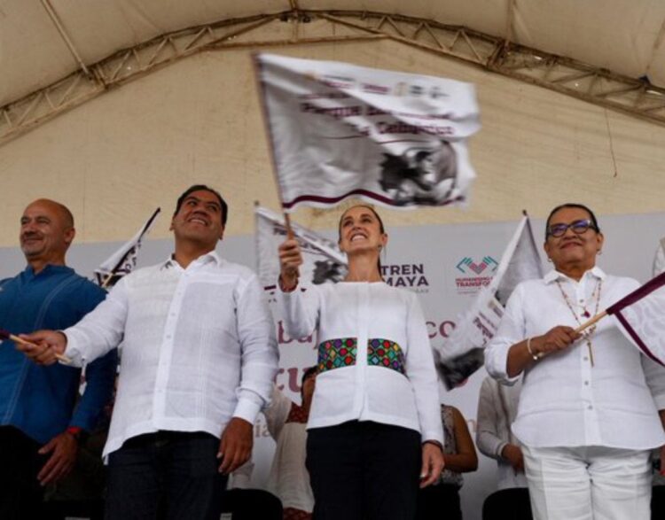 Sheinbaum da banderazo de salida a inicio de la construcción del Parque Ecoturístico “La Ceiba”