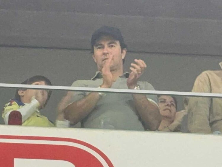 ‘Checo’ Pérez acudió a Monterrey para apoyar al América